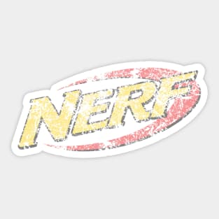 Nerf Logo (extremely worn and faded) Sticker